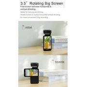 Ordro 3,5 pollici grande schermo 5K videocamera tascabile registrazione, M3