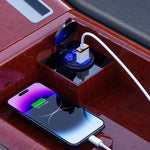 Kewig P22A 12-24V Caricabatteria per auto a 3 porte Dual PD+QC3.0 con interruttore, per veicoli, motociclette, barche, modificati, With Terminal