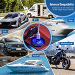 Kewig P22A 12-24V Caricabatteria per auto a 3 porte Dual PD+QC3.0 con interruttore, per veicoli, motociclette, barche, modificati, With Terminal