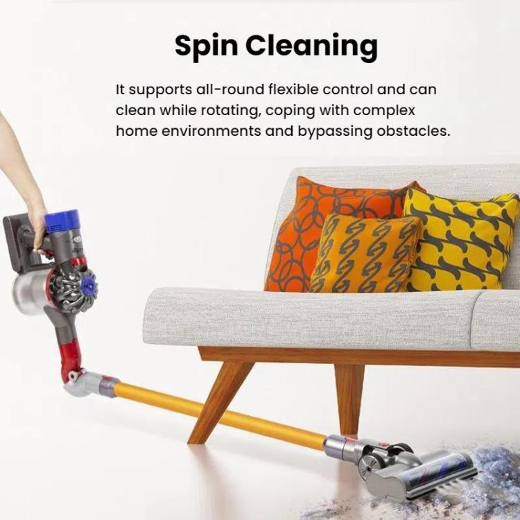 Per aspirapolvere Dyson V7 / V8 / V10 / V11 / V15 Spazzola per pavimenti a turbina ad alta coppia con illuminazione, Turbine Floor Brush