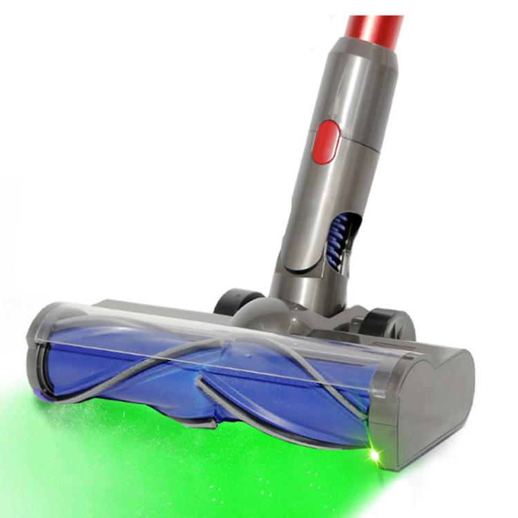 Per aspirapolvere Dyson V7 / V8 / V10 / V11 / V15 Spazzola anti-impigliamento a trasmissione diretta con luce verde, Anti-entanglement Brush Head