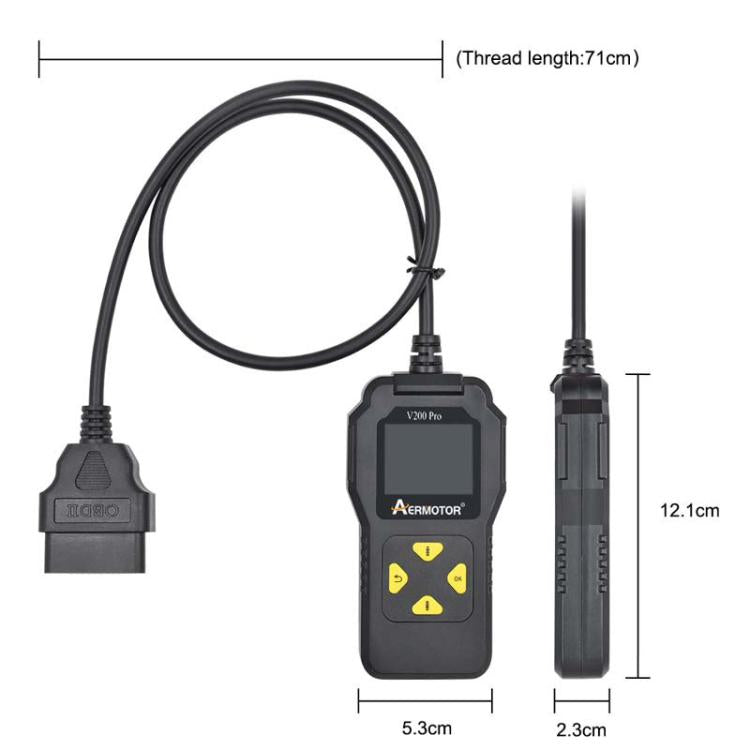AERMOTOR V200PRO Car Troubleshooter Scheda di lettura scanner ispezione motore ELM327 Strumento di ispezione batteria
