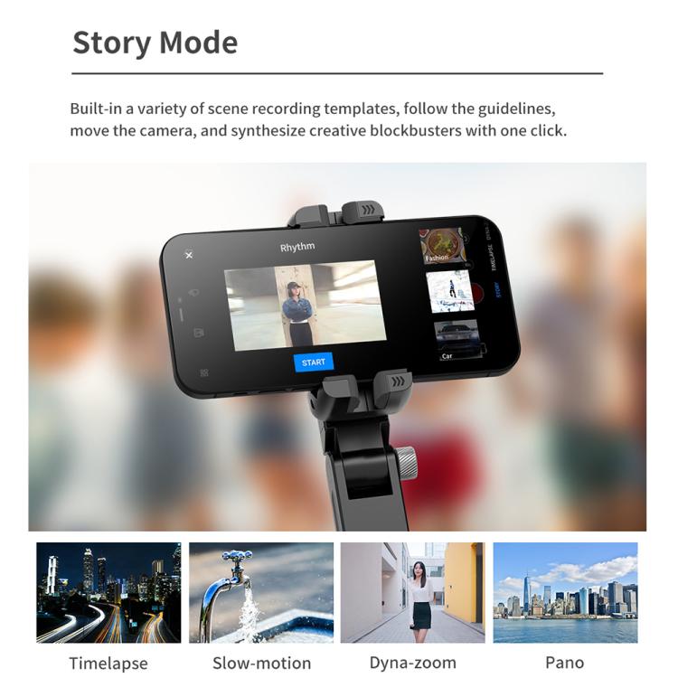TokQi Q18 Desktop Wireless Remote Control Gimbal Stabilizzatore Portatile Luce di Riempimento Selfie Stick Treppiede