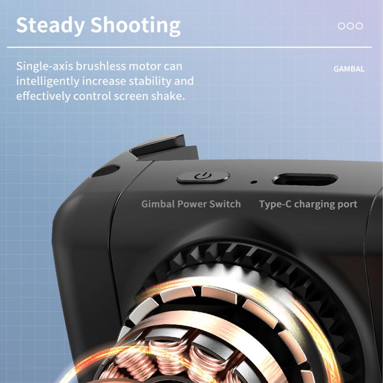 TokQi Q18 Desktop Wireless Remote Control Gimbal Stabilizzatore Portatile Luce di Riempimento Selfie Stick Treppiede