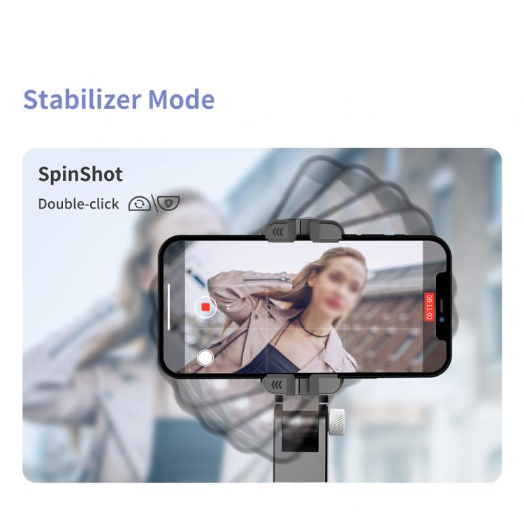 TokQi Q18 Desktop Wireless Remote Control Gimbal Stabilizzatore Portatile Luce di Riempimento Selfie Stick Treppiede