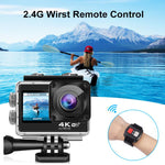 WIFI Grandangolo EIS Anti-shake Touch Colore Doppio schermo Telecomando Videocamera sportiva, Q60TR