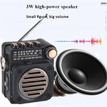 Mini Radio PuXing M8BT Bluetooth 5.0 con Torcia LED
