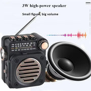 Mini Radio PuXing M8BT Bluetooth 5.0 con Torcia LED