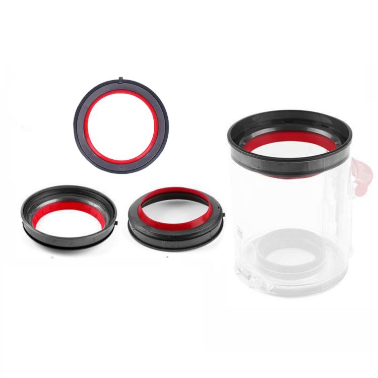 Parti di ricambio per aspirapolvere, For Dyson V10 Dust Bin Fixing Ring, For Dyson V11 Dust Bin Fixing Ring, For Dyson V12 Dust Bin Fixing Ring, For Dyson V10 Dust Bin Red Silicone Ring, For Dyson V11 Dust Bin Red Silicone Ring�������������������������...