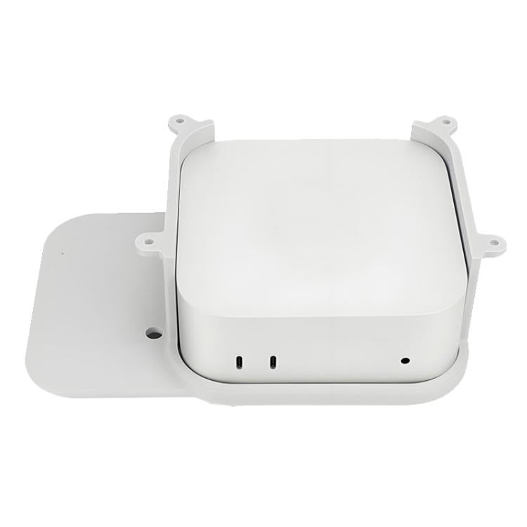 Per Mac Mini M4 Supporto da scrivania sospeso Supporto da scrivania perforato con viti
