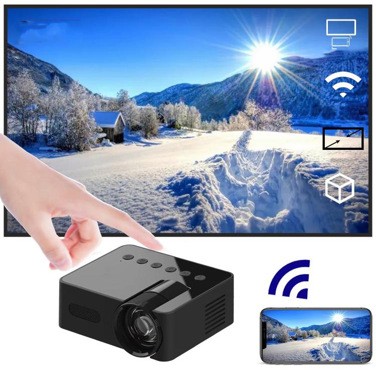 YT100 Supporta 1080P Mini proiettore portatile WiFi Mirroring wireless per smartphone iOS Android