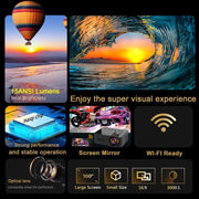 YT100 Supporta 1080P Mini proiettore portatile WiFi Mirroring wireless per smartphone iOS Android
