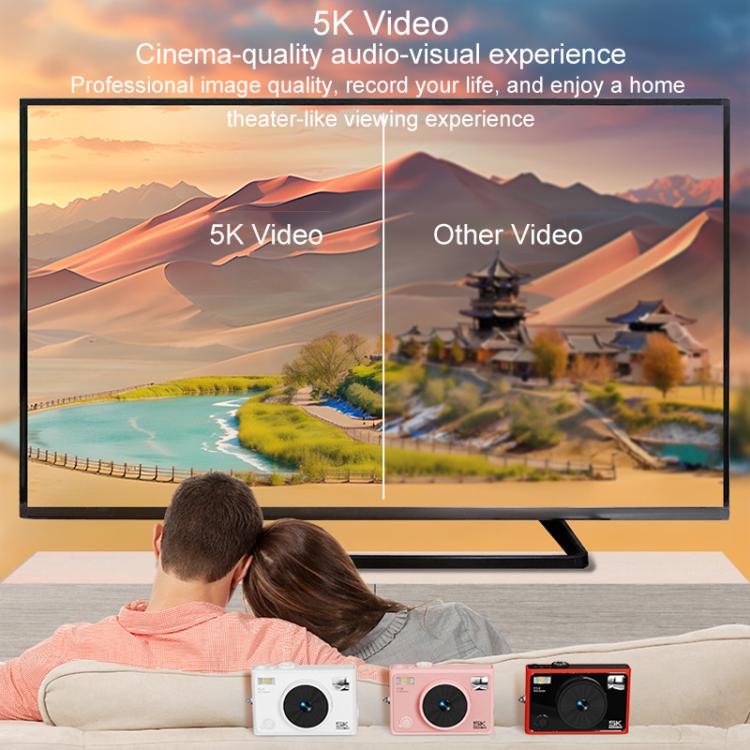 Fotocamera digitale 5K WiFi 72MP Doppia lente Messa a fuoco automatica Zoom digitale 18X Filtri colore per studenti CCD Fotocamera di bellezza