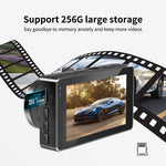 Registratore di guida 4K+1080P Doppia registrazione anteriore e posteriore Immagini di retromarcia WIFI