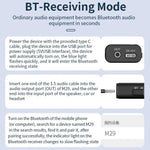Ricevitore audio Bluetooth 5.4 riduttore rumore M29