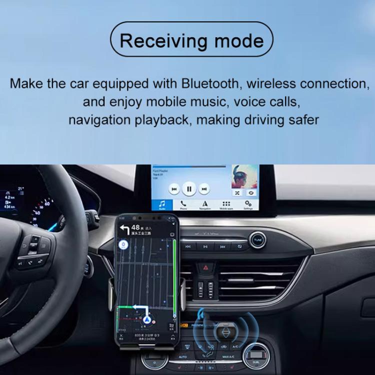 Ricevitore trasmettitore audio Bluetooth 5.4 Aux per auto 2 in 1, M126