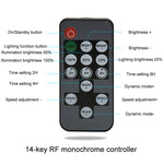 Regolatore dimmer LED a striscia con timer monocolore RF a 14 tasti, JHX-014