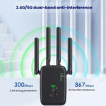 Urant U11 1200Mbps 2.4G&5.8G Ripetitore Wireless Amplificatore di Segnale WiFi Supporta Impostazione Rapida WPS, US Plug White, US Plug Black, EU Plug White, EU Plug Black, UK Plug White, UK Plug Black