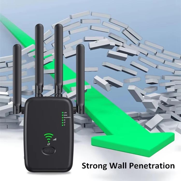 Urant U11 1200Mbps 2.4G&5.8G Ripetitore Wireless Amplificatore di Segnale WiFi Supporta Impostazione Rapida WPS, US Plug White, US Plug Black, EU Plug White, EU Plug Black, UK Plug White, UK Plug Black