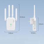 Urant U11 1200Mbps 2.4G&5.8G Ripetitore Wireless Amplificatore di Segnale WiFi Supporta Impostazione Rapida WPS, US Plug White, US Plug Black, EU Plug White, EU Plug Black, UK Plug White, UK Plug Black