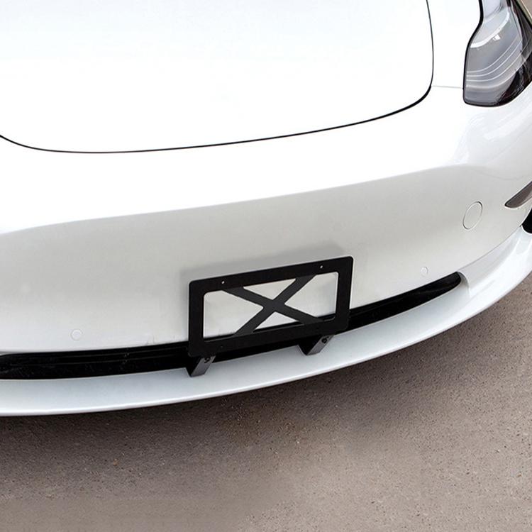 Telaio per targa standard americano Supporto per targa in lega di alluminio, For Tesla Model 3, For Tesla Model Y