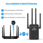 Urant U9 300Mbps 2.4G Ripetitore Wireless Amplificatore di Segnale WiFi Supporta Impostazione Rapida WPS, US Plug White, EU Plug White, US Plug Black, EU Plug Black, UK Plug White, UK Plug Black, AU Plug White