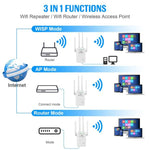 Urant U9 300Mbps 2.4G Ripetitore Wireless Amplificatore di Segnale WiFi Supporta Impostazione Rapida WPS, US Plug White, EU Plug White, US Plug Black, EU Plug Black, UK Plug White, UK Plug Black, AU Plug White