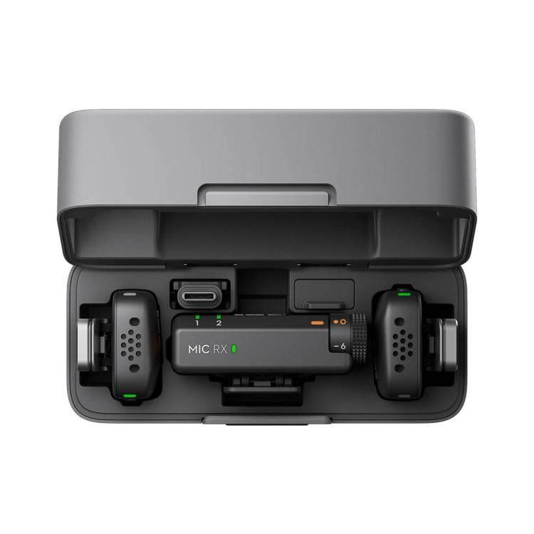 Microfono DJI Mini originale (2 TX + 1 RX + custodia di ricarica), 2 TX + 1 RX + Charging Case