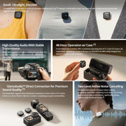 Microfono wireless DJI Mini 2 TX + RX con custodia ricarica