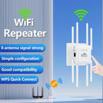 U18 300Mbps 2.4G Ripetitore Wireless Amplificatore di Segnale WiFi con 8 Antenne, US Plug Black, EU Plug Black, US Plug White, EU Plug White