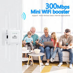 U18 300Mbps 2.4G Ripetitore Wireless Amplificatore di Segnale WiFi con 8 Antenne, US Plug Black, EU Plug Black, US Plug White, EU Plug White