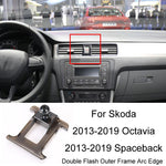 Per la base del supporto di navigazione per telefono cellulare speciale per auto Skoda, 13-15 Superb, 13-19 Octavia+Spaceback/Double Flash Outer Frame Arc Edge, 15-17 Fabia, 15-22 Octavia, 16-23 Superb, 17-21 Kodiaq/GT, 18-22 Koroc, 18-23 Kamiq        ...