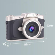 Fotocamera digitale da 68 MP, studente, CCD, portatile, retrò, da viaggio, per principianti, con schermo a ribalta e scheda di memoria