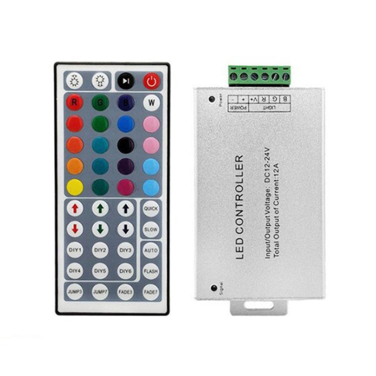 Controller di luci a strisce LED colorate in alluminio IR, JHX-044