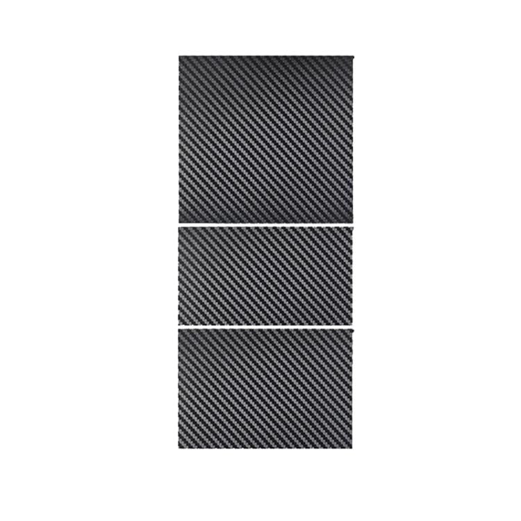Adesivo di protezione del pannello della console centrale rinnovato per Tesla Model 3, Horizontal Wood Grain, Vertical Wood Grain, Carbon Fiber Grain, Matt Black, Frosted Black