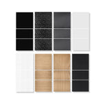 Adesivo di protezione del pannello della console centrale rinnovato per Tesla Model 3, Horizontal Wood Grain, Vertical Wood Grain, Carbon Fiber Grain, Matt Black, Frosted Black