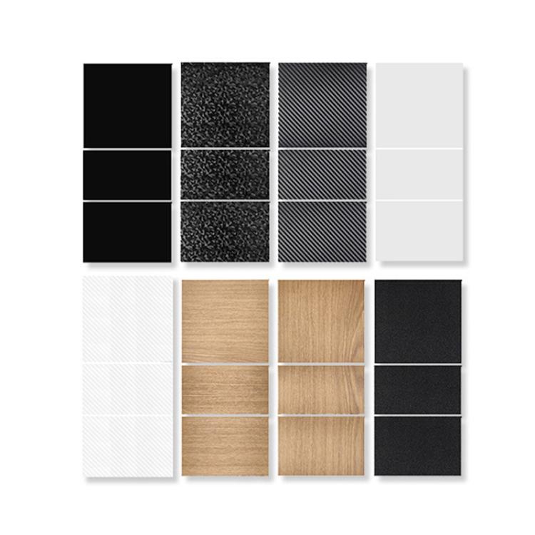 Adesivo di protezione del pannello della console centrale rinnovato per Tesla Model 3, Horizontal Wood Grain, Vertical Wood Grain, Carbon Fiber Grain, Matt Black, Frosted Black