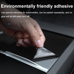 Adesivo di protezione del pannello della console centrale rinnovato per Tesla Model 3, Horizontal Wood Grain, Vertical Wood Grain, Carbon Fiber Grain, Matt Black, Frosted Black
