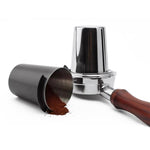 Cattura caffè ispessito Strumento di cattura maniglia macchina espresso, 51mm Stainless Steel Mirror, 53mm Stainless Steel Mirror, 58mm Stainless Steel Mirror, 51mm High Temperature Teflon, 53mm High Temperature Teflon, 58mm High Temperature Teflon