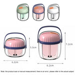 Scatola per pillole portatile, sigillata, impermeabile, dispenser per pillole, organizzatore per medicinali, scatola per dispenser, Small Green, Small Pink, Small Gray, Large Green, Large Pink, Large Gray