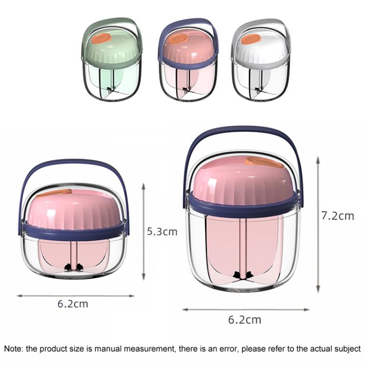 Scatola per pillole portatile, sigillata, impermeabile, dispenser per pillole, organizzatore per medicinali, scatola per dispenser, Small Green, Small Pink, Small Gray, Large Green, Large Pink, Large Gray