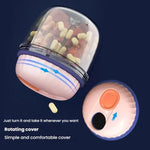 Scatola per pillole portatile, sigillata, impermeabile, dispenser per pillole, organizzatore per medicinali, scatola per dispenser, Small Green, Small Pink, Small Gray, Large Green, Large Pink, Large Gray