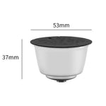 Per la macchina da caffè Dolce Gusto, involucro per capsule di caffè riutilizzabili in acciaio inossidabile, Capsule+Brush And Scoop, Capsule+40mm Powder Hammer+Brush And Scoop