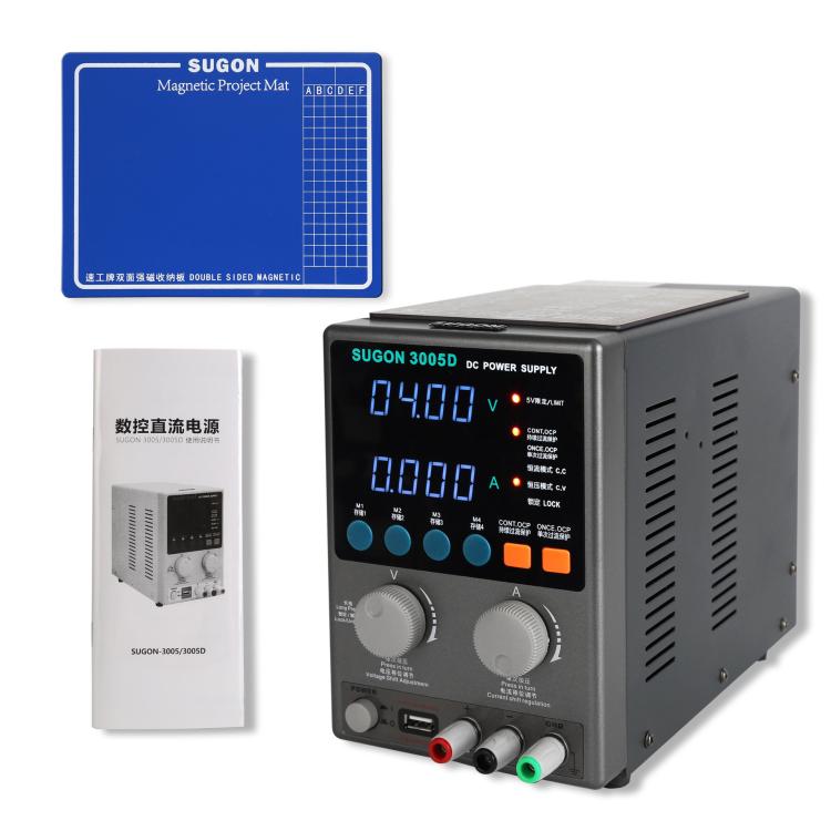 SUGON 3005D 4 Digital Display Power Meter High Power Regulated Power Supply, EU Plug, US Plug