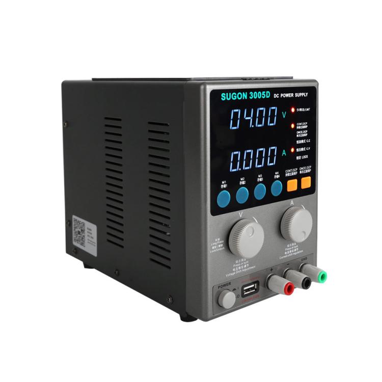 SUGON 3005D 4 Digital Display Power Meter High Power Regulated Power Supply, EU Plug, US Plug