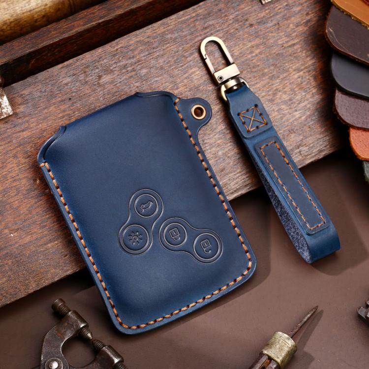 Hallmo per Renault Custodia protettiva per chiavi auto Borsa portaoggetti, C185 Blue, C185 Brown, C185 Black, C199 Brown, C199 Blue, C199 Black