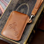 Hallmo per Renault Custodia protettiva per chiavi auto Borsa portaoggetti, C185 Blue, C185 Brown, C185 Black, C199 Brown, C199 Blue, C199 Black
