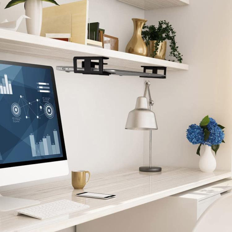 Kit montaggio tablet e laptop sotto scrivania 3cm