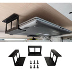 Supporto per riporre laptop, tablet, mini PC, vassoio invisibile in metallo, sotto la scrivania, 4.8cm, 6.8cm