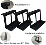 Supporto per riporre laptop, tablet, mini PC, vassoio invisibile in metallo, sotto la scrivania, 4.8cm, 6.8cm